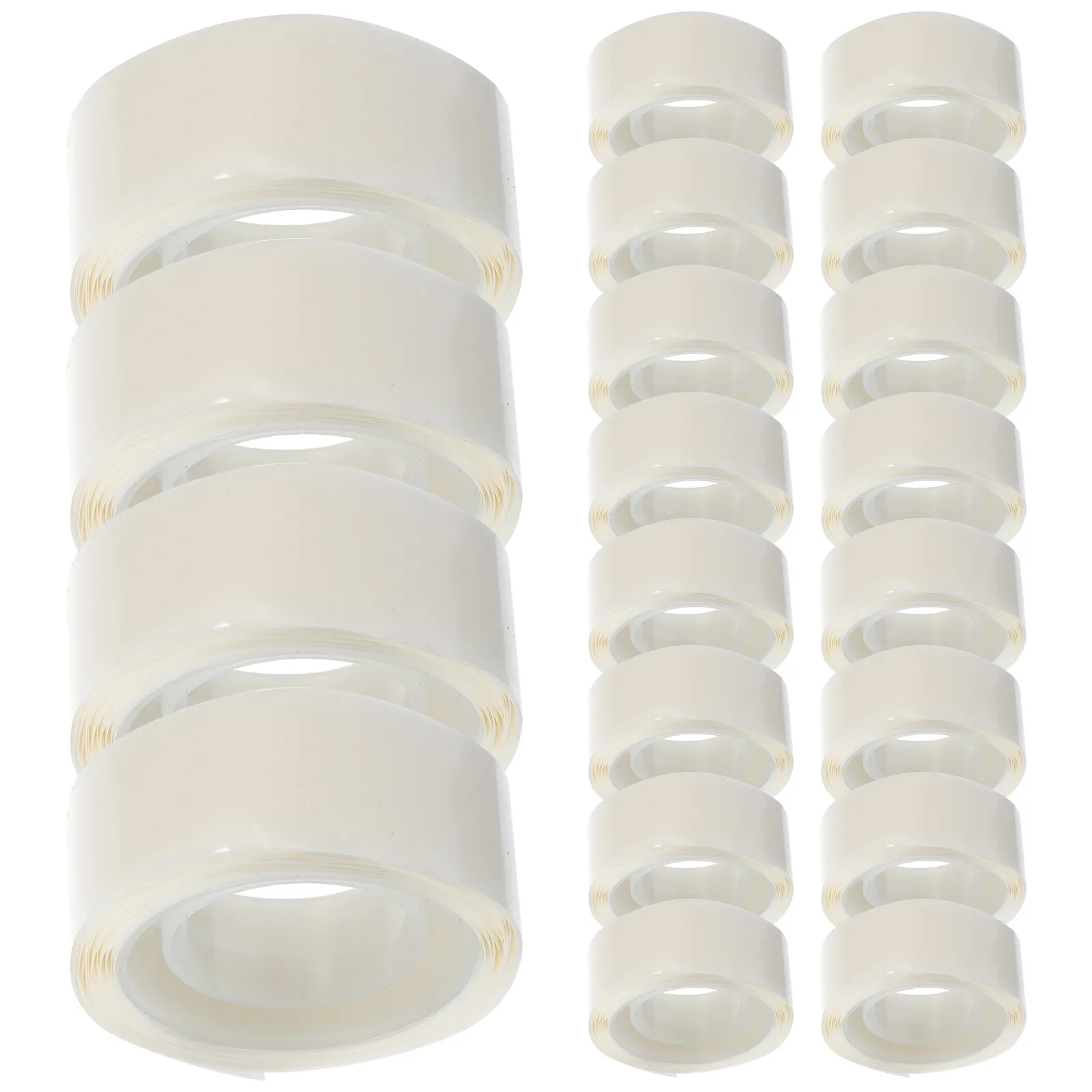 20pcs Adhesive Double Sided Tape Strong Backing Mounting Clear Circle Stickers Removable Glue Points Craft Photos