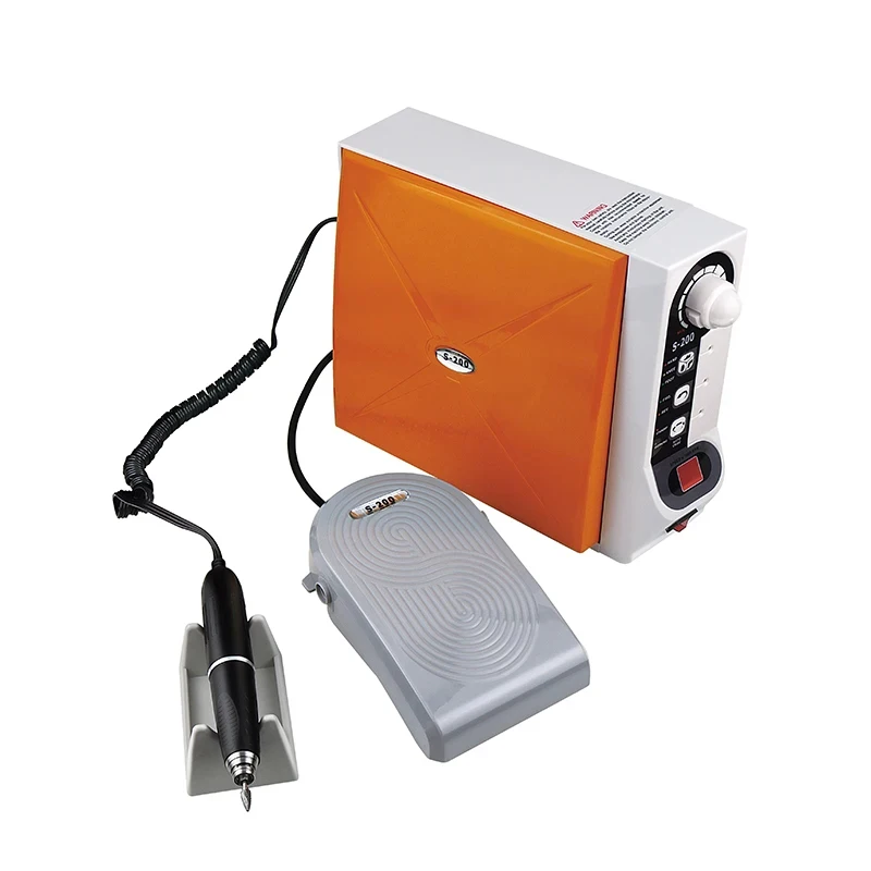 60000RPM Dental Brushless Micromotor Dental Lab Handpiece Micro Motor Control High Speed Orange Knee