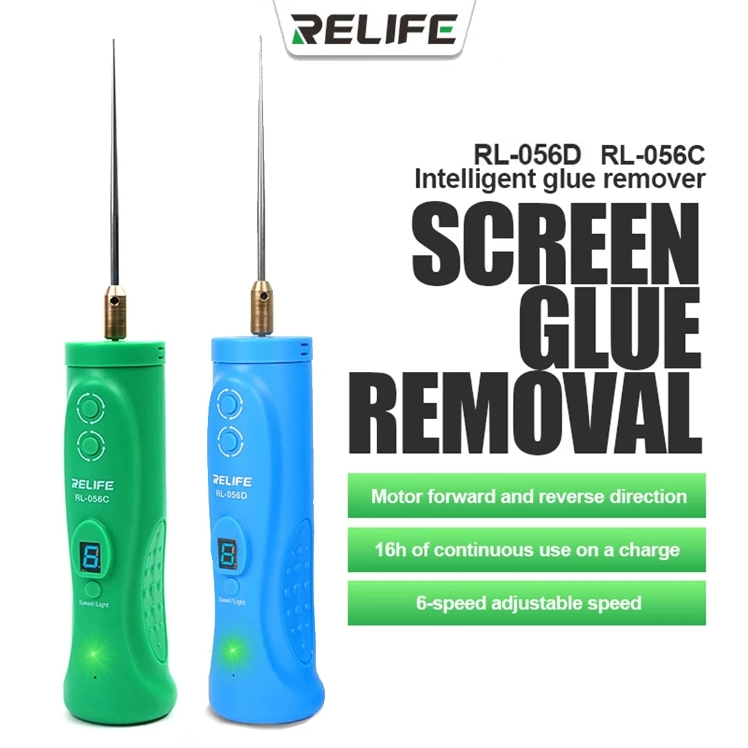 RELIFE RL-056C RL-056D 6-Speed Adjustable Speed Intelligent Glue Remover Cutting Polishing Mobile Phone Repair Clean Tool