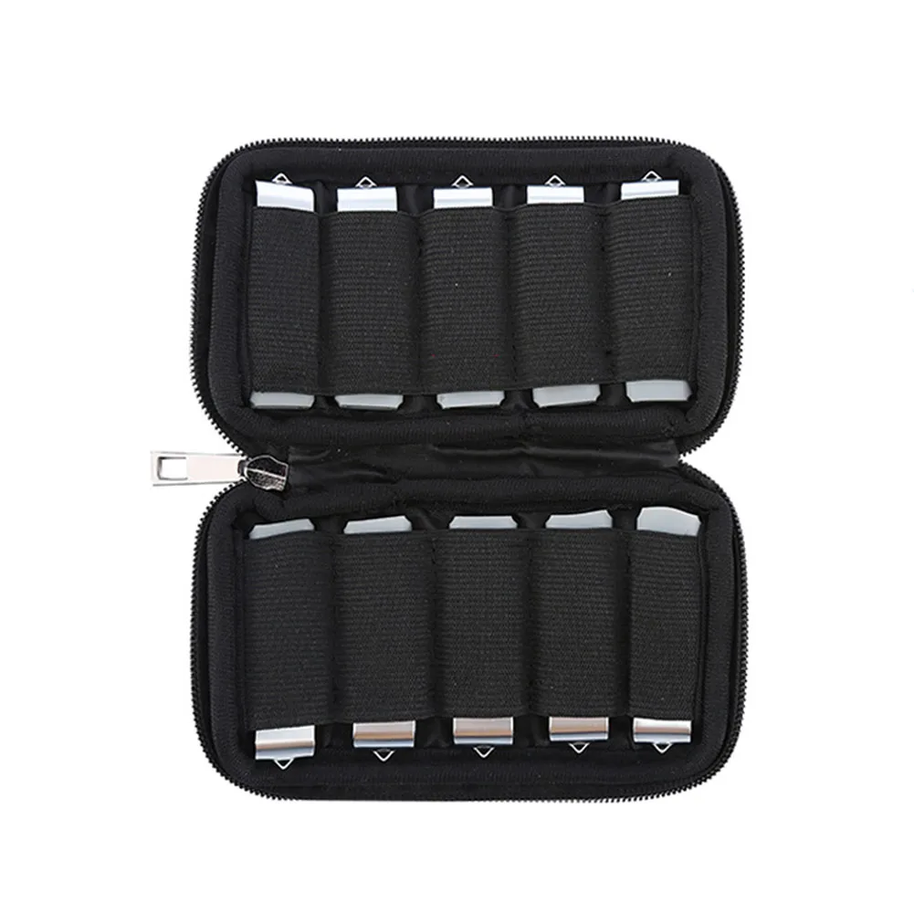 6 Slots/10 Slots USB Storage Case Soft Storage Bag Jump Drive Case Electronic Accessories Box for Memory Stick for SD Card Cable