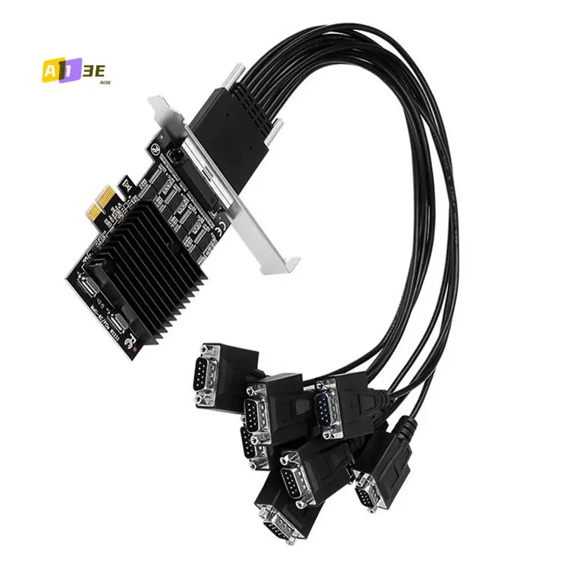 

A13E-PCIE — 8-портовая плата расширения RS232 PCI-E, 8-портовая последовательная карта DB9, 8-чипсет, карта управления PCI-Express, COM-карта