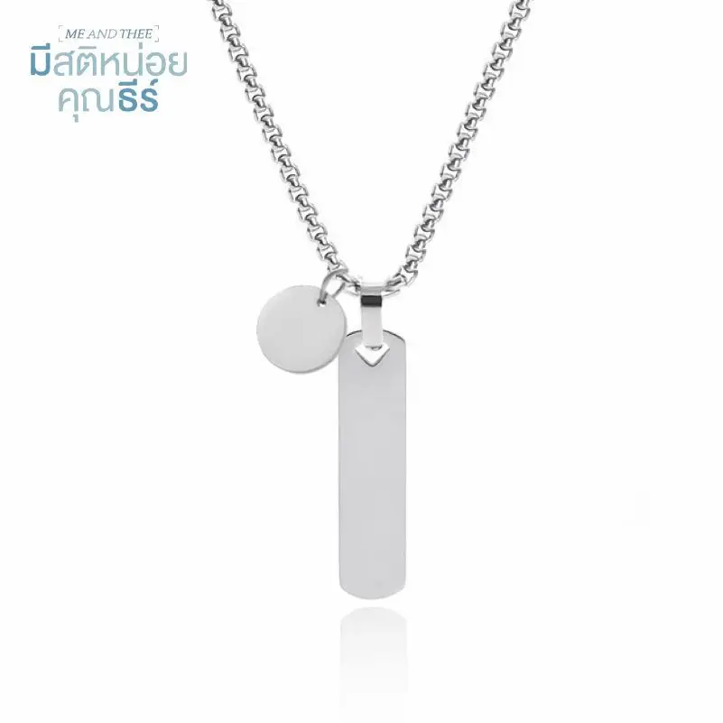 Thailand Stars Drama Me and Thee Khun Thee Pond Phuwin PondPhuwin fashion Titanium steel Necklace gift