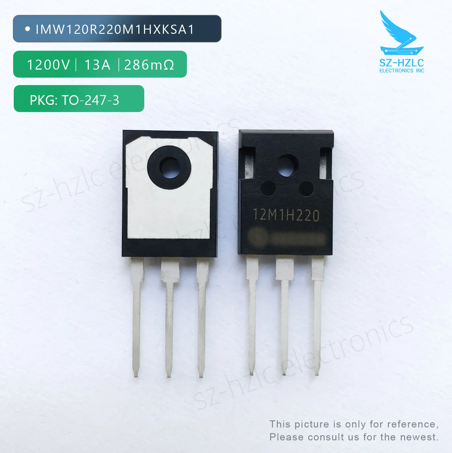 

IMW120R220M1HXKSA1 Sic Mos n-ch 1200V 13A TO247-3 12M1H220