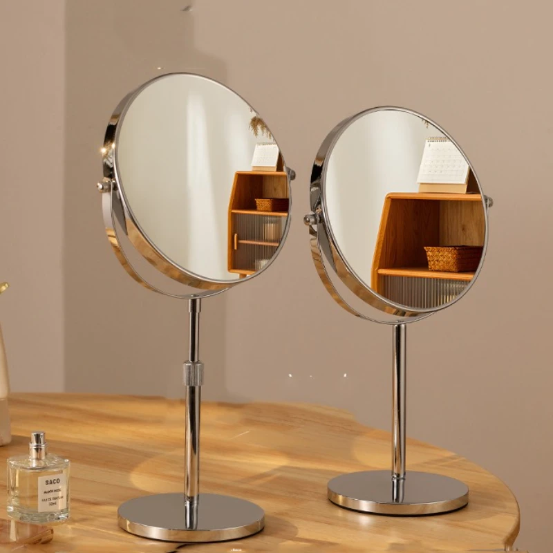 

Vanity Wall Mirrors Living Room Glass Aesthetic Standing Mirror Round Makeup Espelho Banheiro Home Decoration Accessories