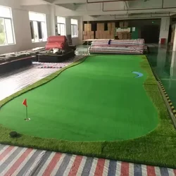 Golf Wraparound Greens Thickened Bottom Practice Greens Indoor Use Artificial Greens Putting Drills Large Golf Practice Mat