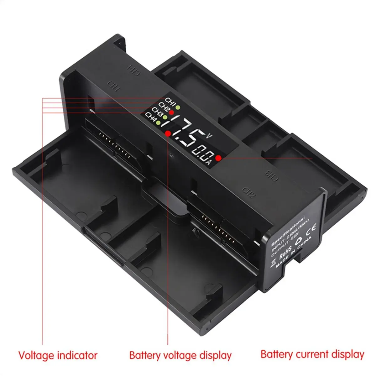 【ELEVATE LIFE】For 2 Pro/Zoom Battery Charging Hub Portable Smart Intelligent LED Drone 2 Pro/Zoom Battery 4in1 Charger