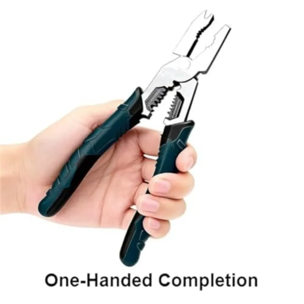 Portable High-carbon Steel Cutting Plier Elbow Compound Action Leverage Wire Cutter Heavy Duty Wire Stripper for Home Repair