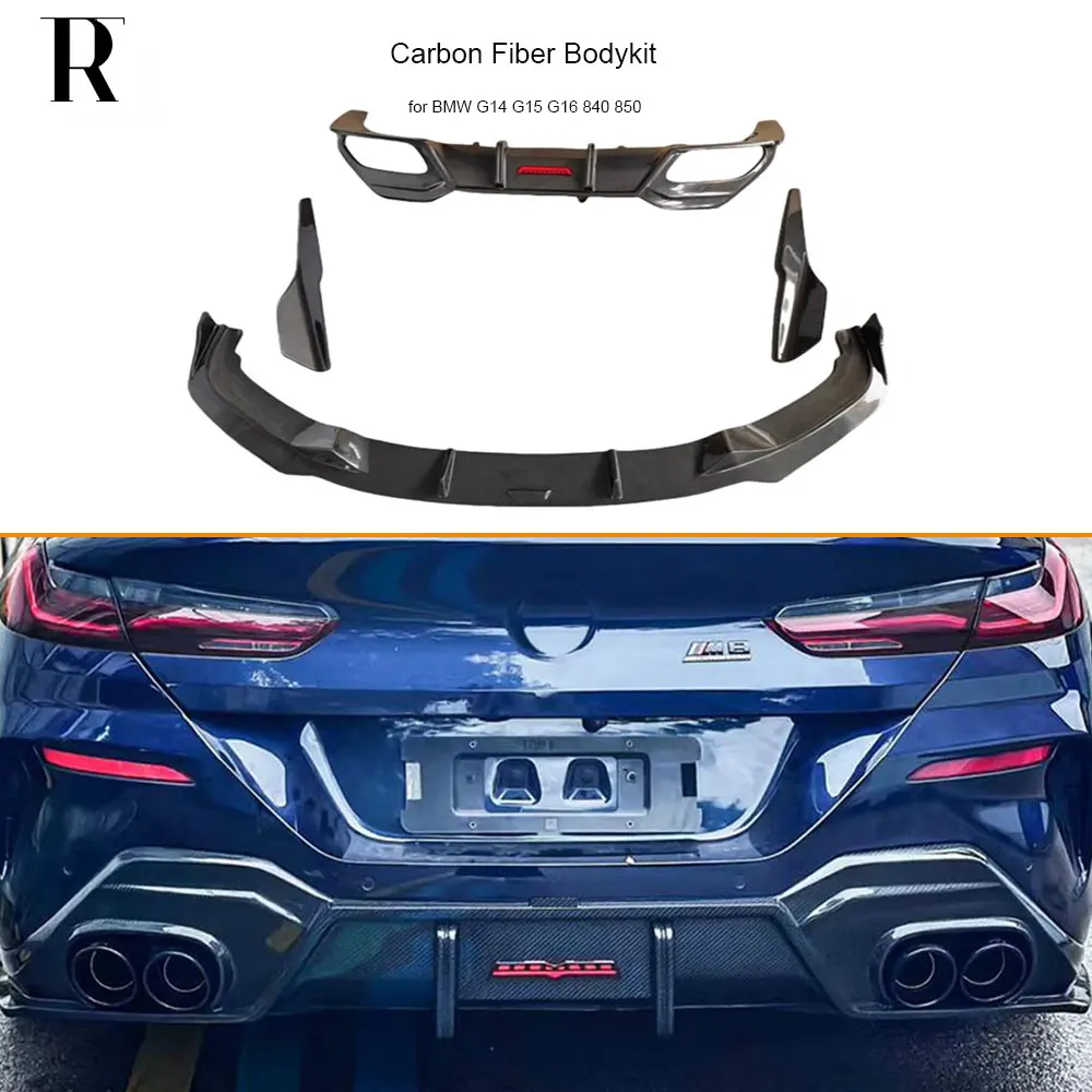 

Carbon Fiber Bodykit for BMW G14 G15 G16 840 850 M-Sports Front Bumper Chin Lip Rear Diffuser Side Extension Skirt 19-21 PreLci