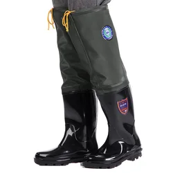 Waterproof Multipurpose Hunting Fishing Rain Boots Thickened Wading Pants Wear-resistant Non-Slip Fishing Waders