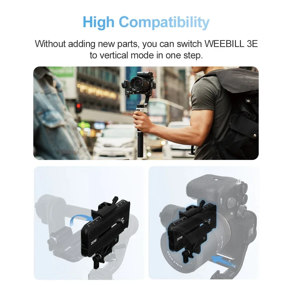 ZHIYUN CINEPEER WEEBILL 3E Estabilizador de cámara de cardán de mano de 3 ejes Bluetooth 5.0 para cámaras DSLR sin espejo