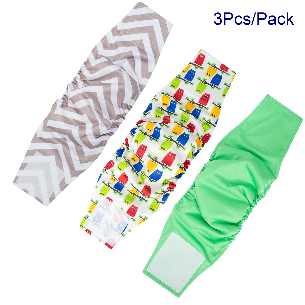 3pcs Dog Belly Bands - Washable Male Dog Diapers Belly Band for Male Dogs, Reusable Male Dog Belly Wraps for Doggy Puppy view 4
