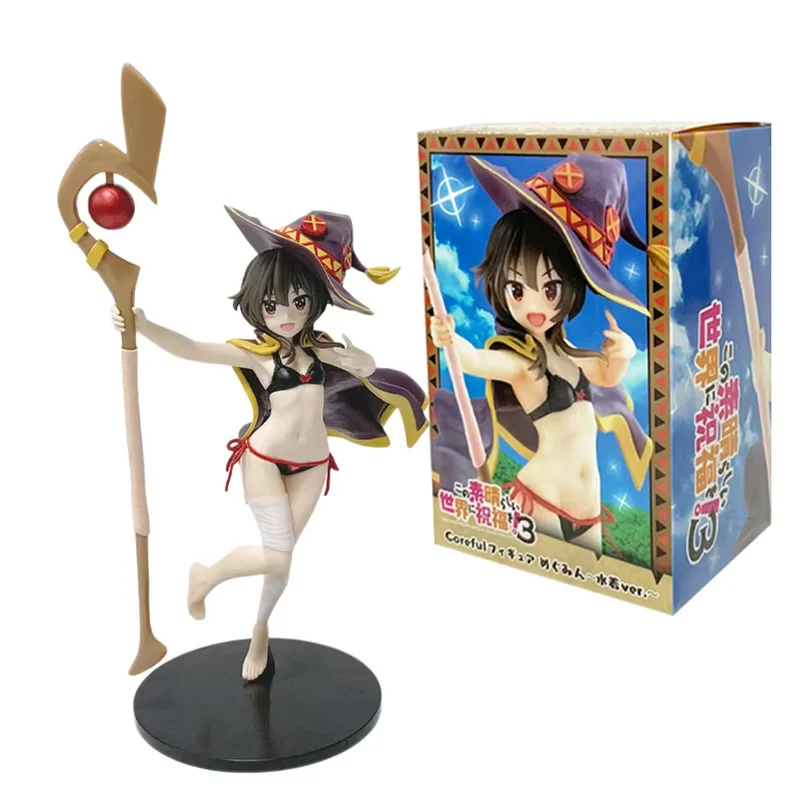 Konosuba: la bendición de Dios en este maravilloso mundo Megumin el gran mago traje de baño hermosa chica figura de acción modelo ornamento