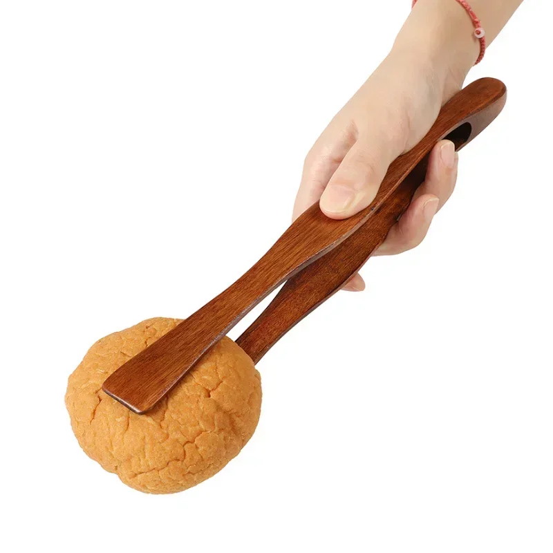 

1Pc 26.5cm Bamboo Wooden Food Clip Tongs Cake Bread Snack Salad Clamp Kitchen BBQ Tools Tea Tweezer Cooking Utensils