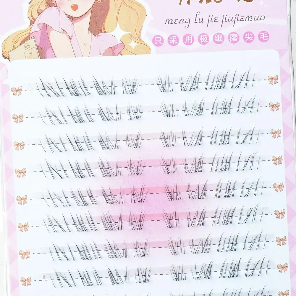 Faux-cils auto-adhésifs sans colle pour femmes, ailés, moelleux, naturels, épais, Manga, réutilisables, élargis, faciles à appliquer