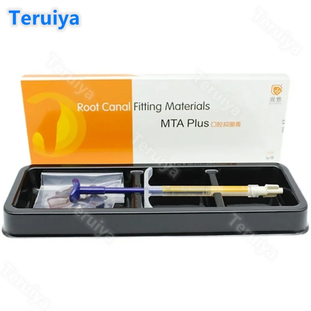 MTA Plus Endodontic Repair Cement 1g Syringe - Dental Root Canal Filling Sealing Liner for Professional Dentistry Treatment
