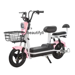 yj Electric Car Girls' Small Electric Bicycle Adult Electric Motorcycle   Power Battery Car