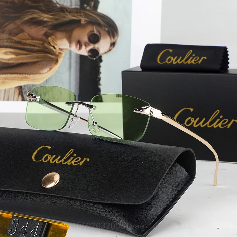 Leopard Head Metal Business Sunglasse Luxury Brand Casual Shopping Unisex Sunglasses Women\'s Fashion Retros Sun Shades