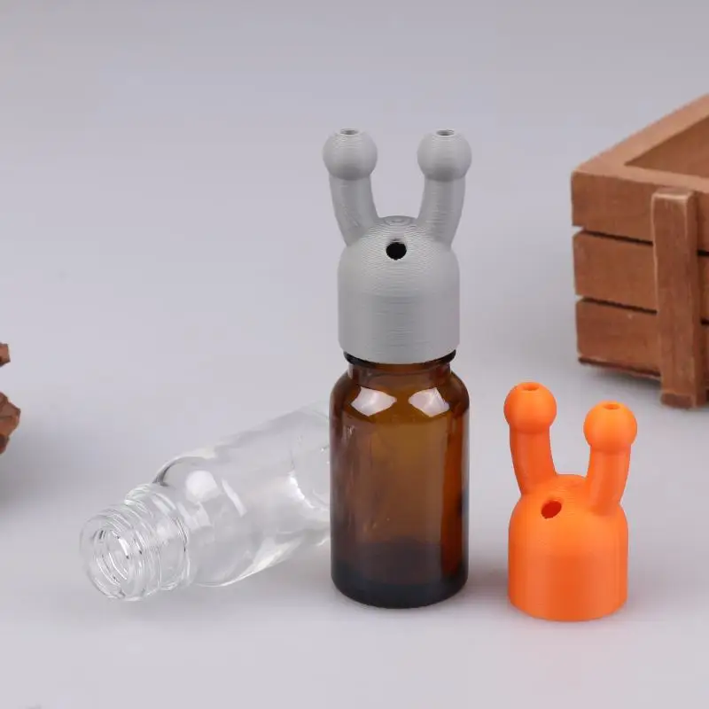 ディスペンサー 10 ミリリットル漏れ防止アロマエッセンシャルオイル吸入器キャップミニエッセンシャルオイルと香水吸入器ボトル