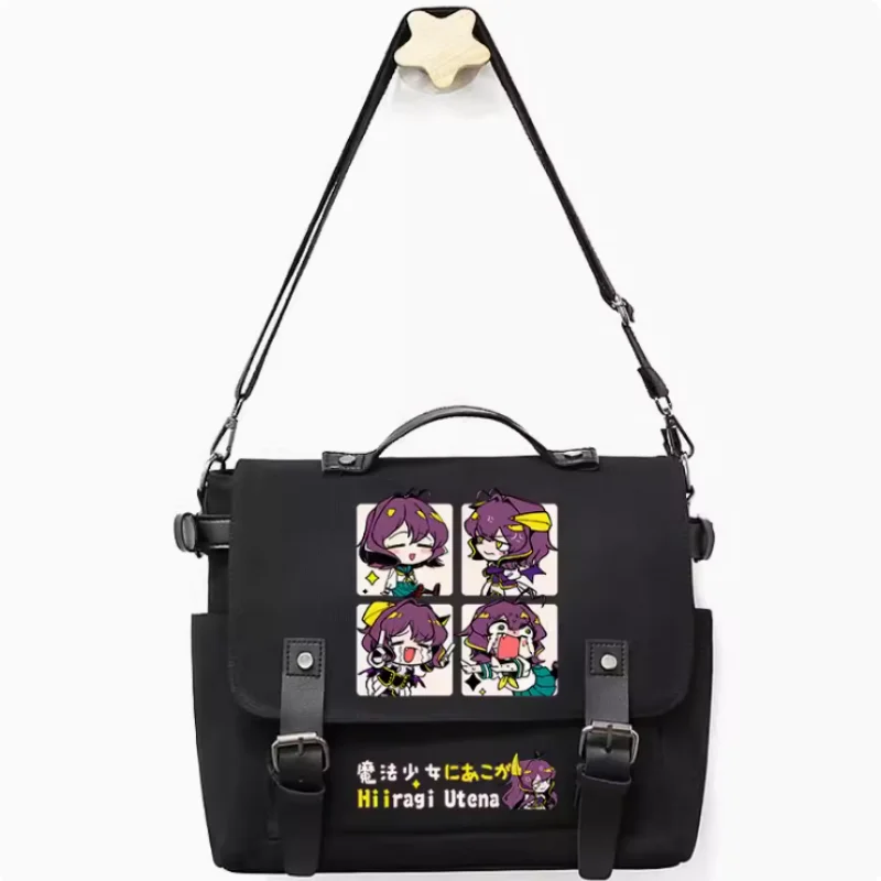 Anime Gushing over Magic Girls Cosplay Casual Oxford Messenger Bag, bolso escolar, bolso de hombro, regalo para estudiantes y adolescentes, B858