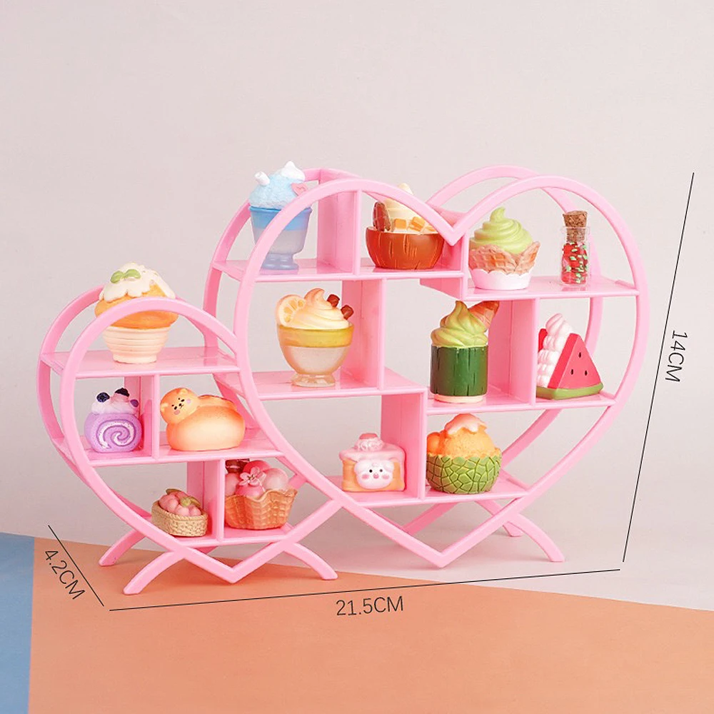 1 pièces maison de poupée Bogu vide amour étagère Mini présentoir support de rangement modèle jouet scène décoaration bricolage accessoires meubles jouet