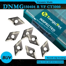 10PCS DNMG150404 R VF CT3000 External Turning Tools Cermet Grade DNMG Carbide Inserts Lathe Cutter Tool Tokarnyy Turning Insert