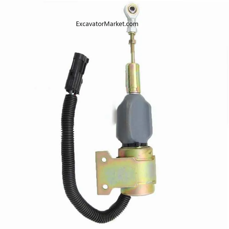 For excavator Suitable for modern R220 5 R210 3 3932530 excavator flameout solenoid valve for Cummins 5.9BC