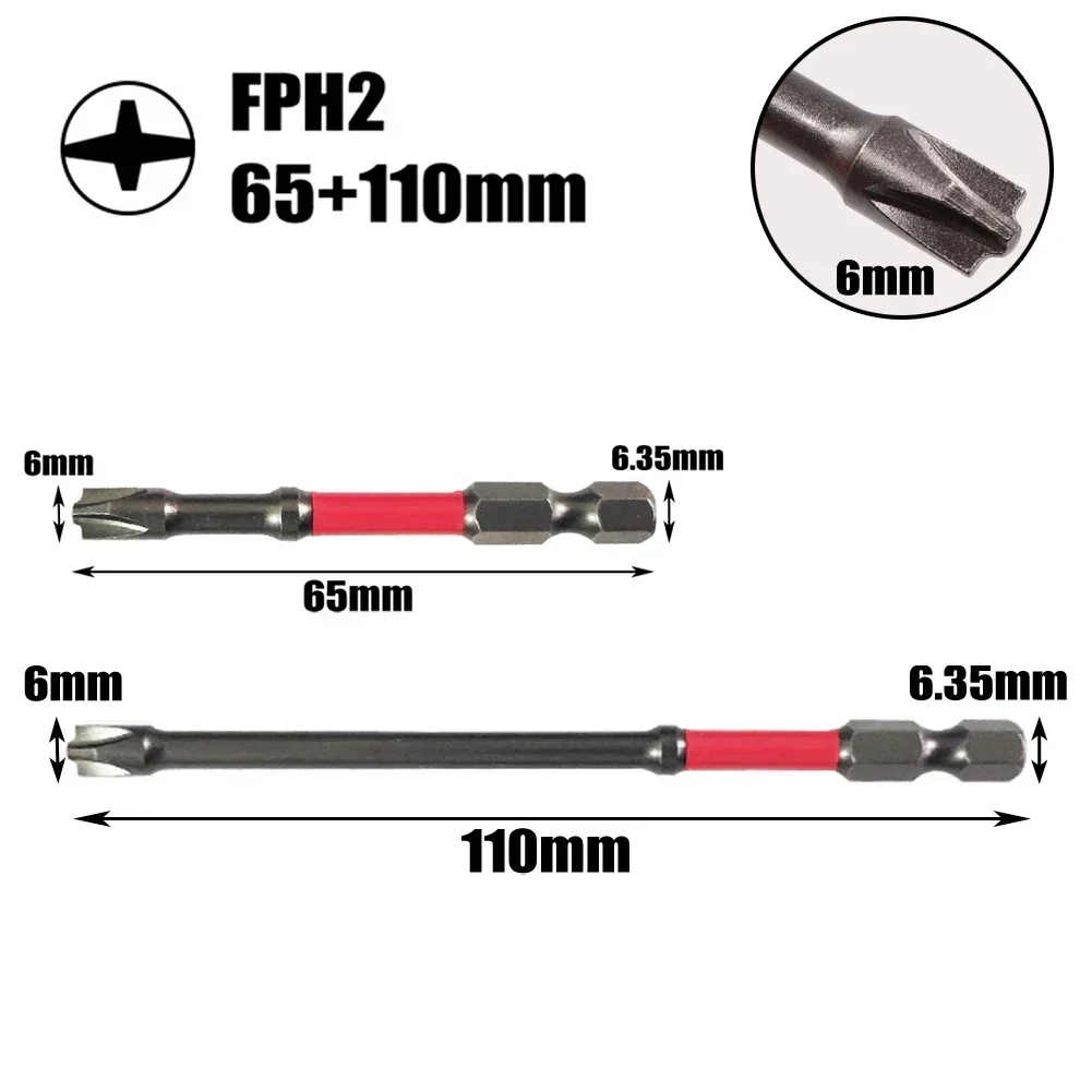 65-110mm Magnetic Special Slotted Cross Screwdriver Bit For Electrician Circuit Breakers FPH FPZ Socket Switch Power Tool