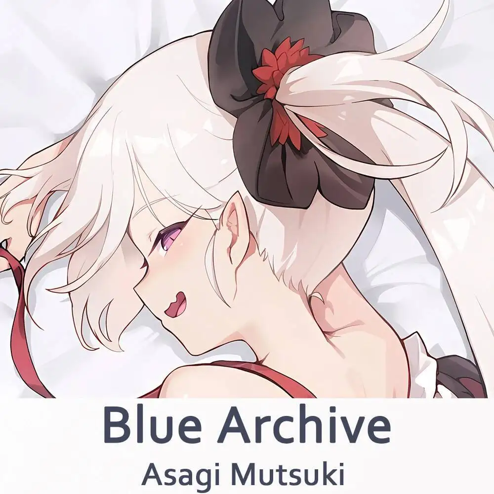 الأزرق الأرشيف Asagi Mutsuki Dakimakura 2WAY هينغ الجسم حالة أنيمي وسادة غطاء الوسادة هدايا عيد الميلاد