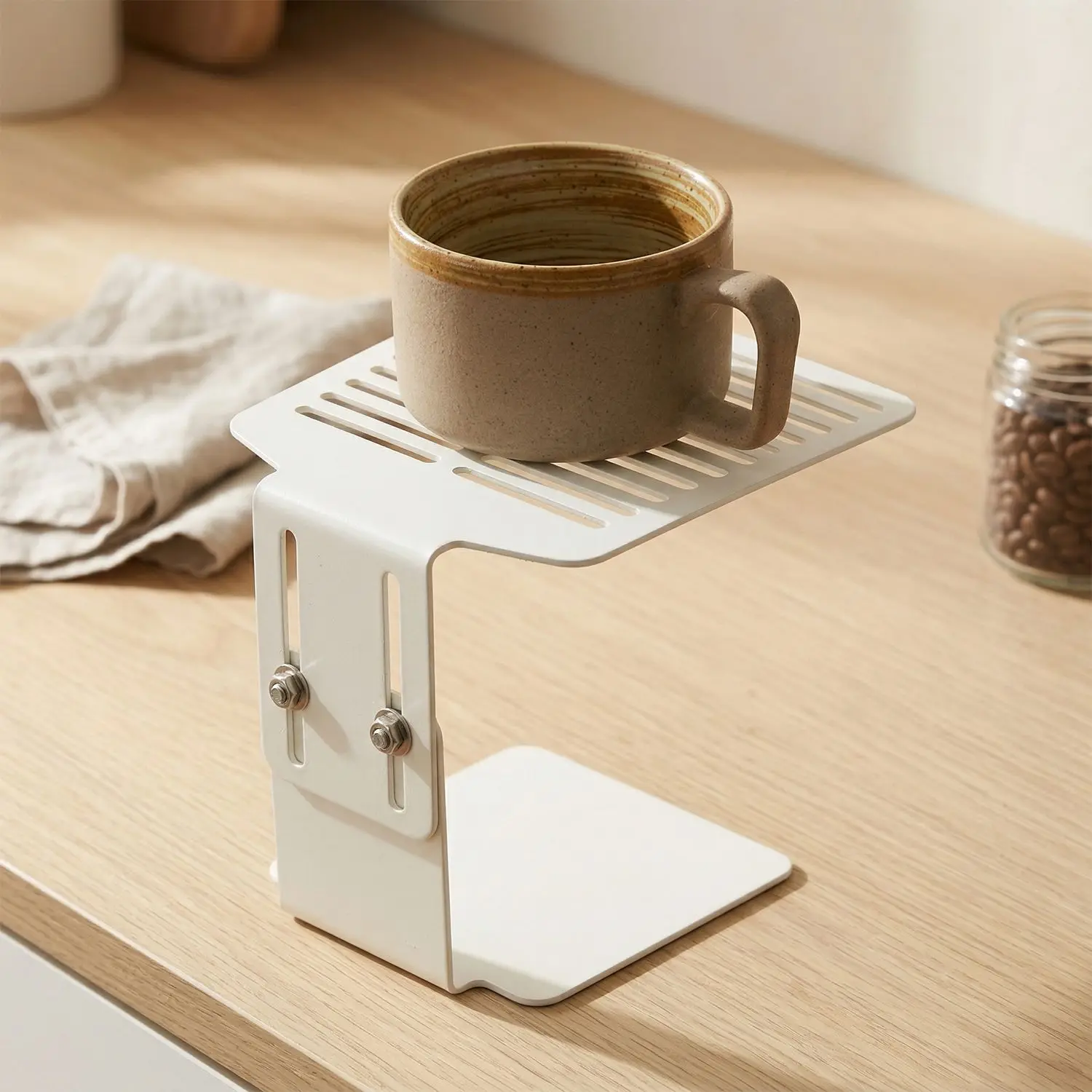 Báscula Electrónica para Café con Soporte Ajustable en Altura para Taza de Extracción de Máquina de Espresso