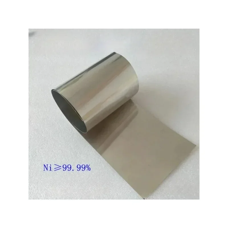 99.9% Pure Nickel Foil Roll (0.01mm-1mm) - High Purity Ni for Lab Research & Experiments