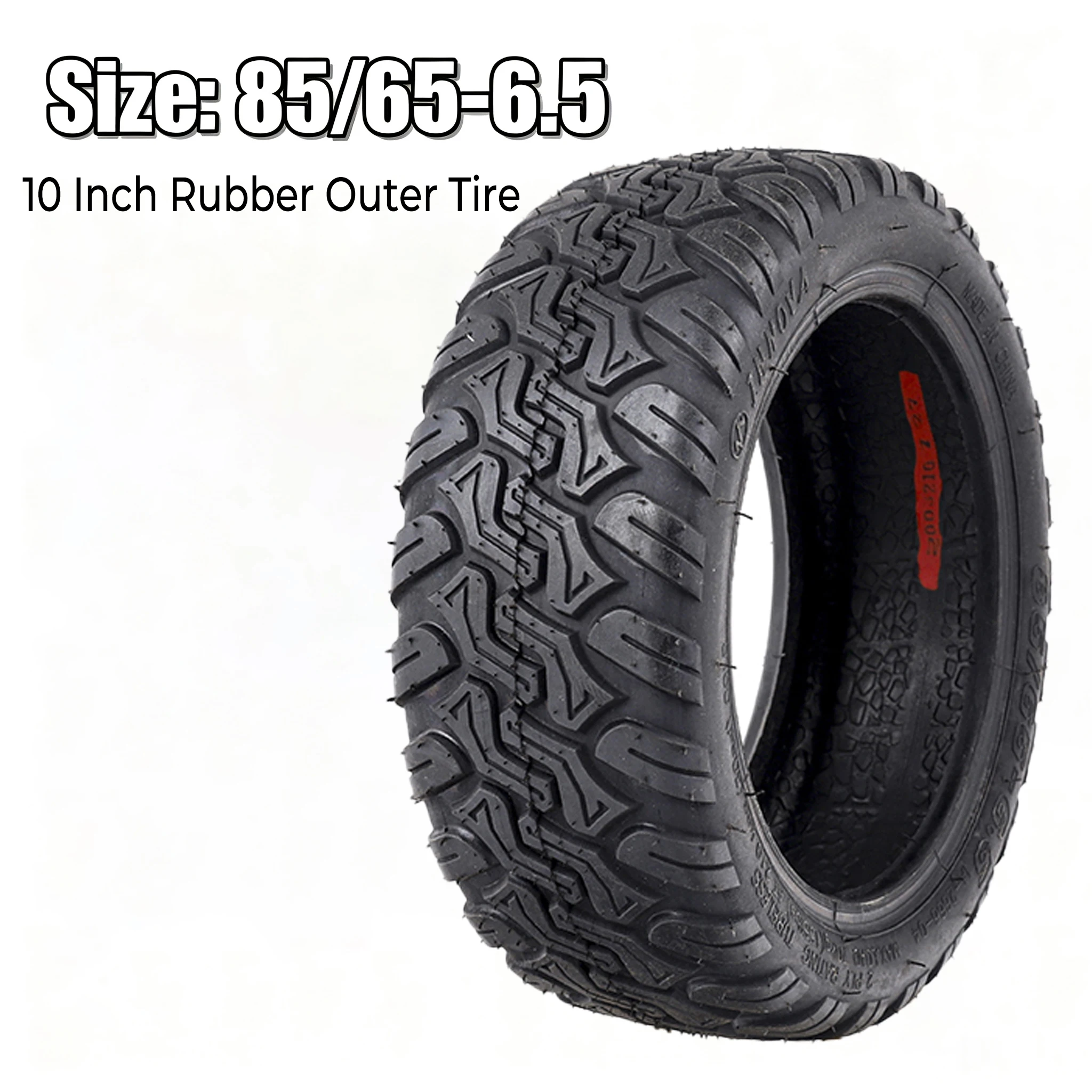 85/65-6.5 Pneumatic Outer Tire 10 Inch Off-Road Rubber Tyre For Kugoo G-Booster & Xiaomi 9 Self Balancing Scooter Replacement