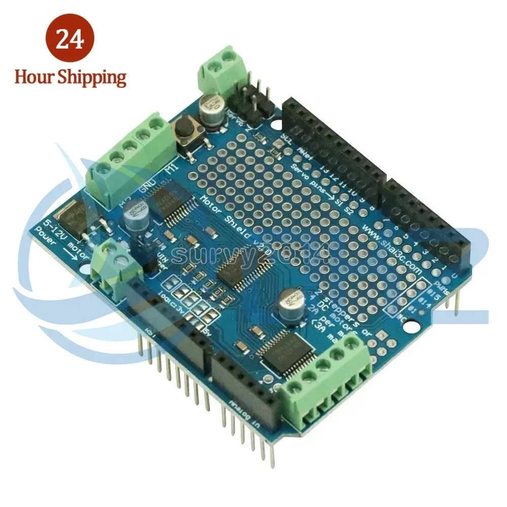 TB6612 Mosfet Stepper Motor PCA9685 Standard IIC I2C PWM Servo Driver Shield V2 For Arduino Robot PWM Mega R3 Replace L293D