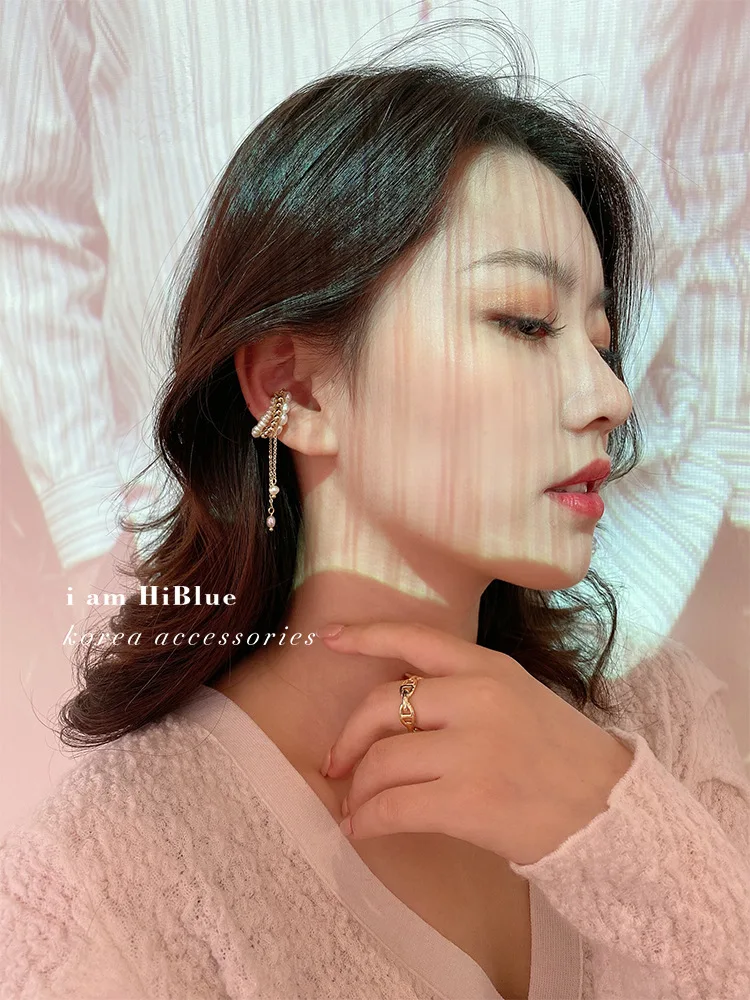 New Arrival Trendy Natural Freshwater Pearl 14K Gold Filled Female Magnet Buckle Earrings Jewelry For Women Gifts