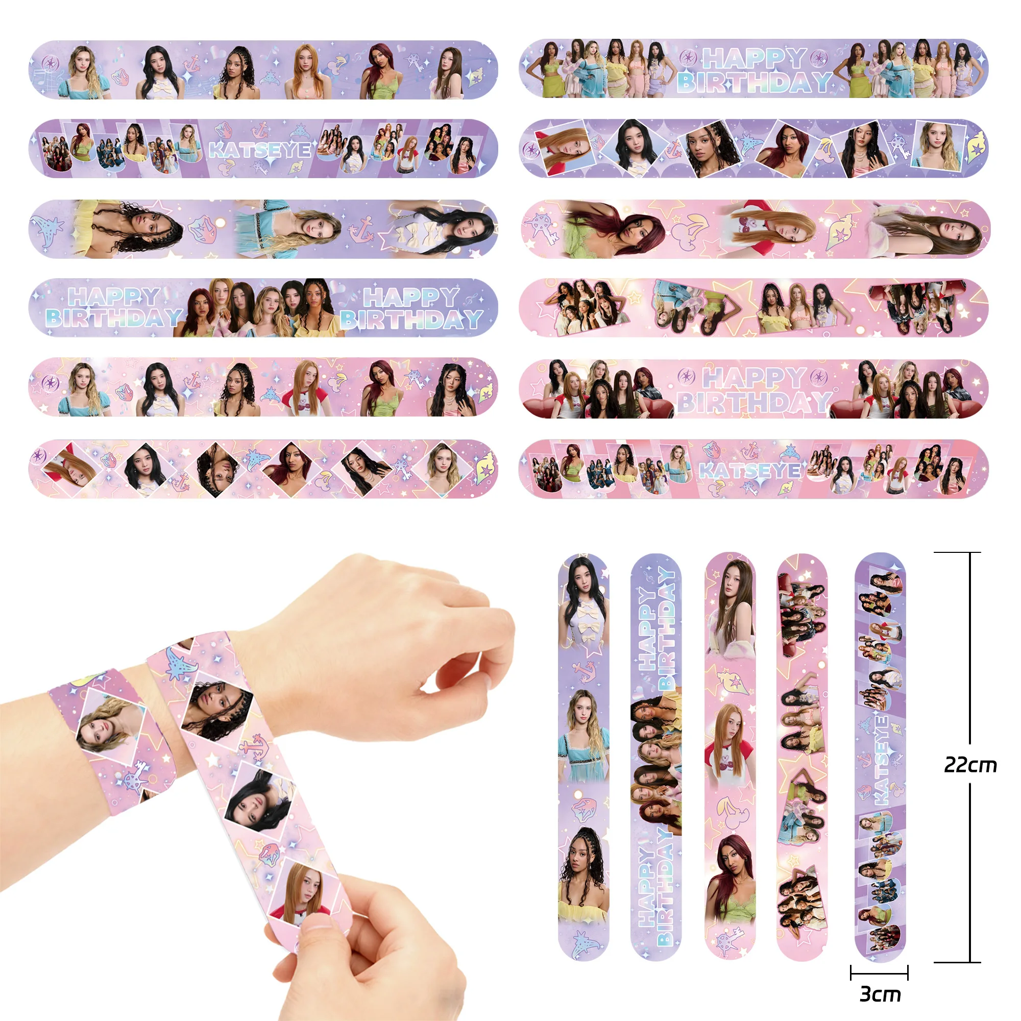 Nieuwe Katseye Verjaardagsdecoratie Superstar Feestartikelen Stickers Poster Ballonnen Achtergrond Banner Taartdecoratie Babyshower Cadeau