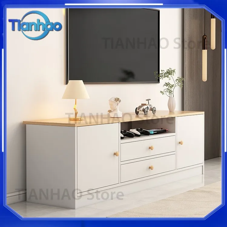 TV Stand for Small Apartments and Rental Homes Living Room Storage Cabinet with High Design for Bedroom TV Organization