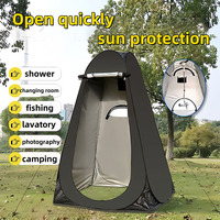 Portable privacy shower tent, outdoor waterproof dressing room shelter, camping hiking beach toilet shower bathroom