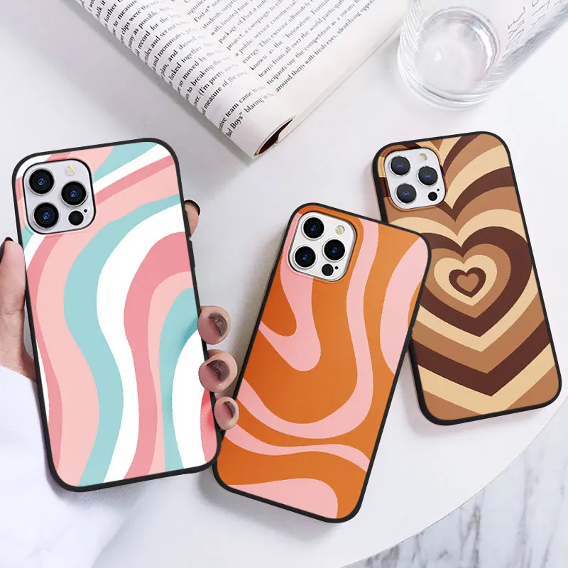 Heart Circle Phone Case for Google Pixel 8 7 6 PRO 4 5 5a 4a XL Soft TPU Cover for Google Pixel 5a 5G 6Pro Fundas Capa Shell