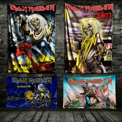 3x5 Ft Heavy Metal Band I-Irons M-Maidens Flag Polyester Digital Printing for Garage Wall Out Door Decoration With Grommets