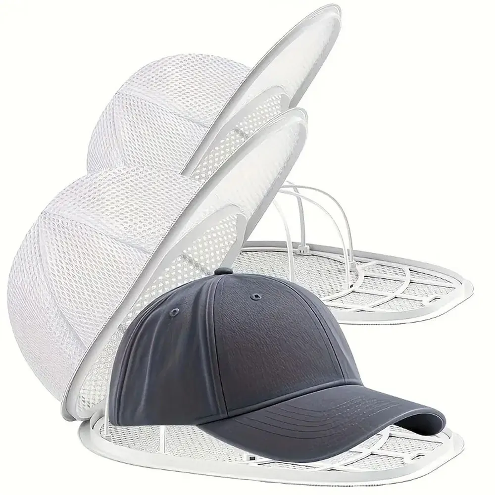 Washing Machine Hat Cleaning Cage with Zipper Closure - Suitable for Washing Baseball Caps and Hats, Protecting Delicate Hats