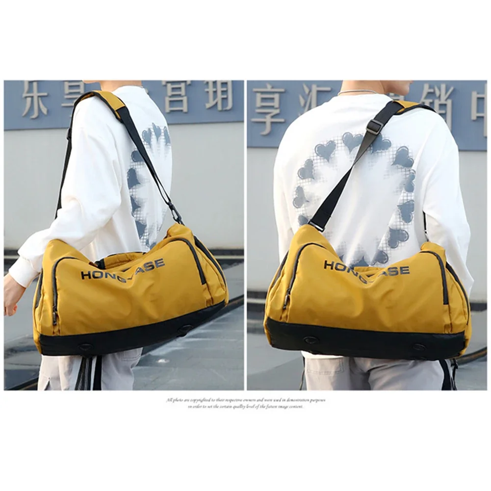 

Oxford Fitness Backpack: Large Capacity, Waterproof Design with Shoe Compartment – Multifunctional Hand-Held for Travel & Swimmi