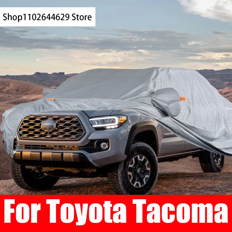 

Exterior Pickup trucks Car Cover Outdoor Protection Full Covers Snow Sunshade Waterproof Dustproof for Toyota Tacoma Accessories