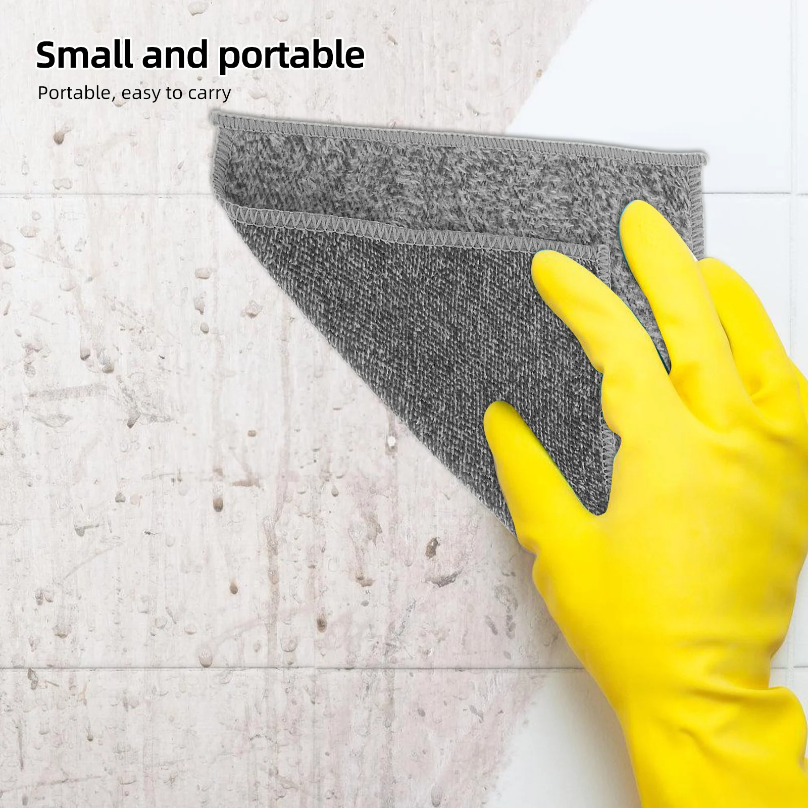 

10pcs Cleaning Kitchen Dish Towel Thickened Oil-Resistant Reusable Scrub Cloth For Cooktop Bathroom Cleaning Multipurpose