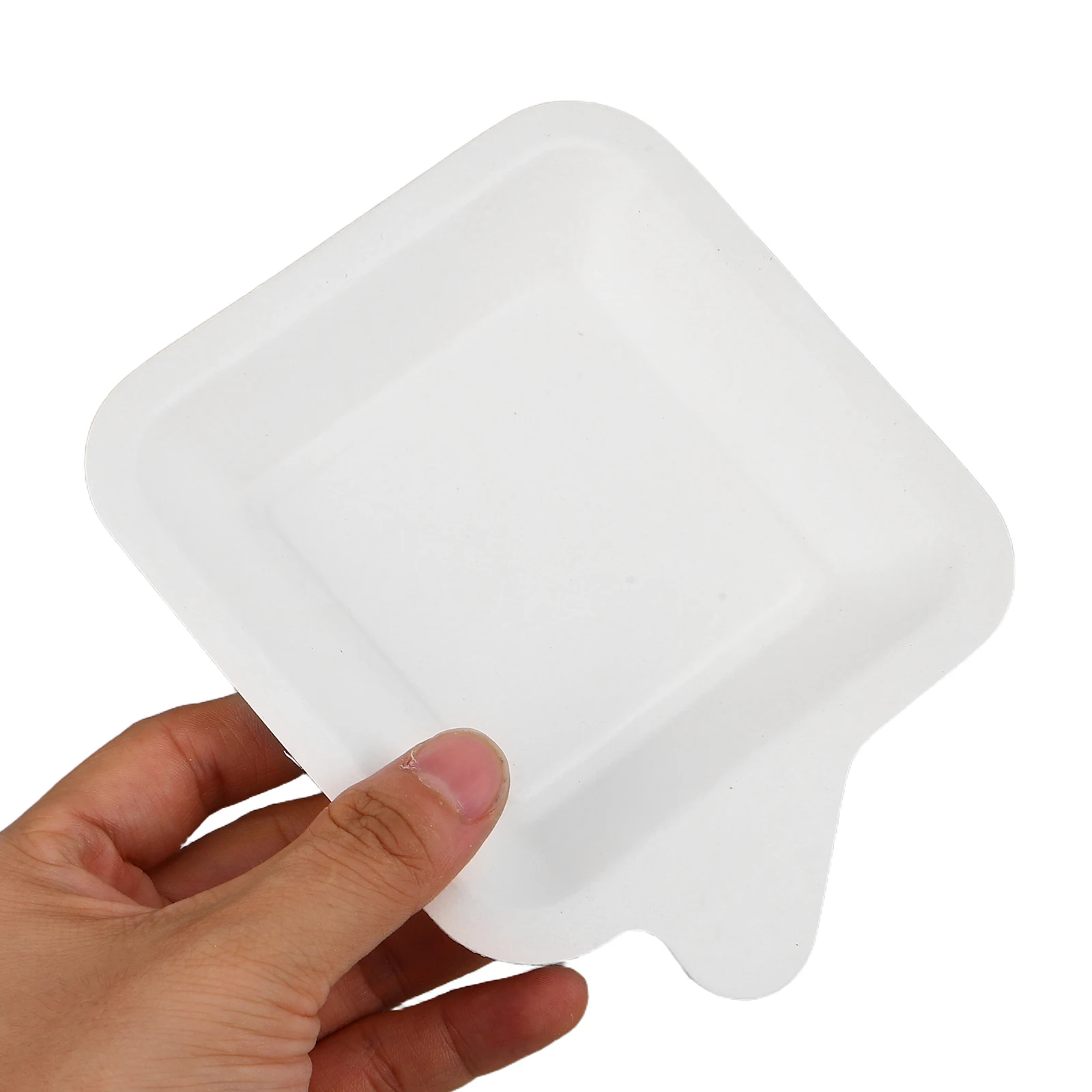 

100pcs Birthday Cake Plates Sturdy Thick Paper Plates For Parties Bbqs Crawfish Serving Disposable Square Dessert Party Trays