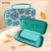 Paquete de Estuche de transporte verde para Nintendo Switch 2, Protector de Estuche De Viaje Switch para Animal Leaf Crossing