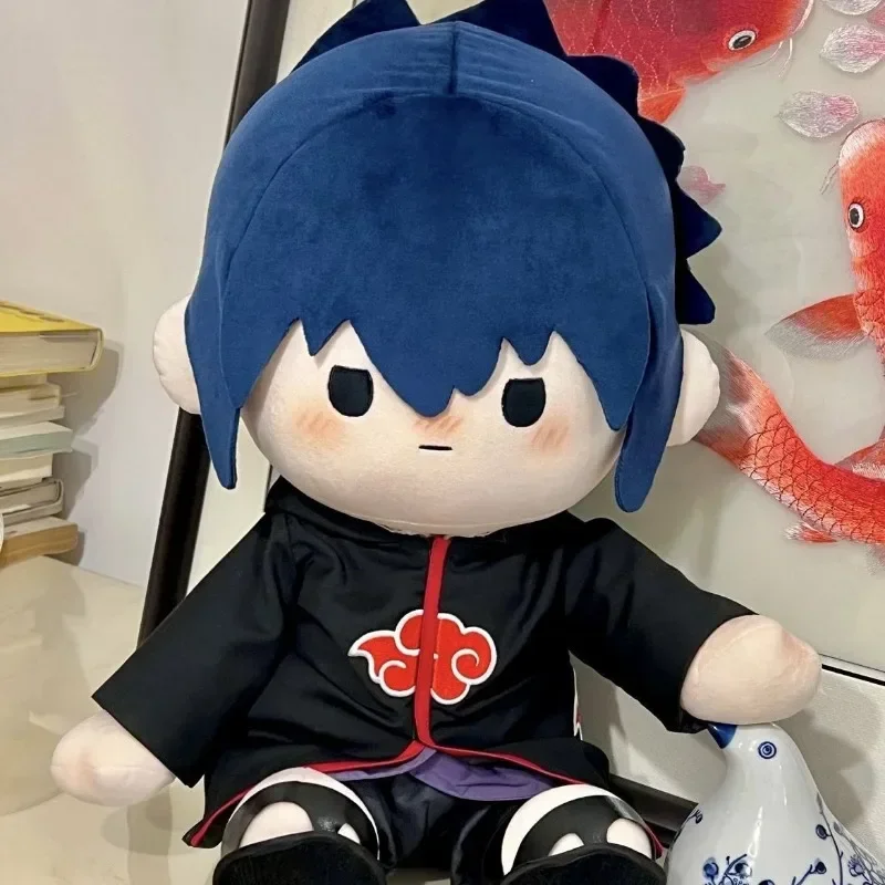 NEW Naruto Uchiha Itachi Sasuke anime peripheral cartoon attributes cotton doll Hawk Xiaozuo 40cm sitting Kawaii cute doll gift