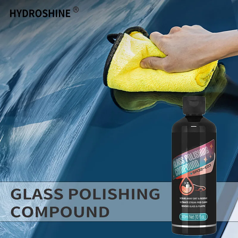 Glass Polishing Compound Car Windshield Oil Film Remover Deep Cleaner Paste Film Removal Cream Clear Window Auto Detailing