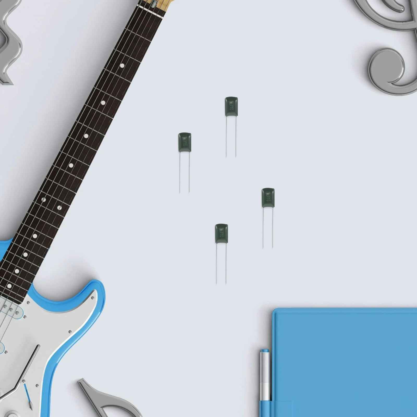 10 pçs guitarra elétrica tom capacitor capacitores acústicos clássico baixo acessório dedicado potenciômetro tuning