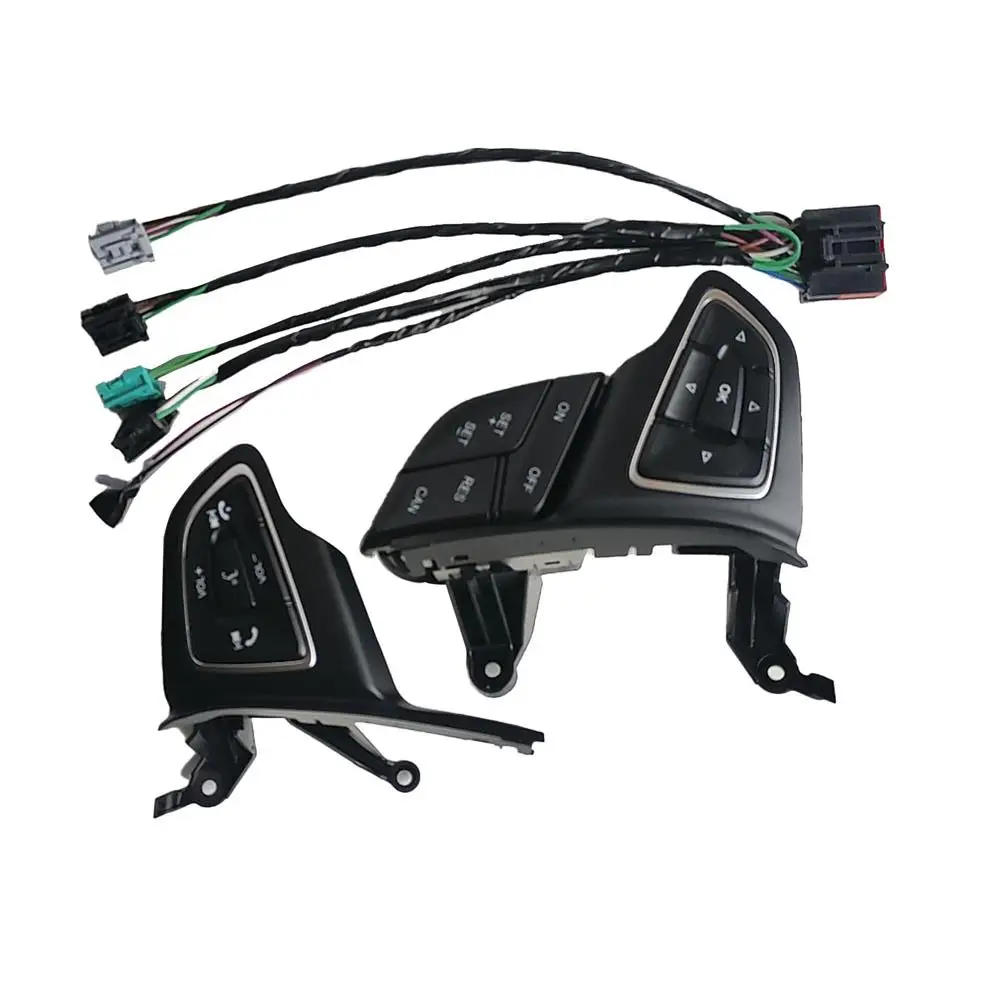 

Cruise Buttons For Ford Focus 3 Kuga 2017 Car Multi-function Steering Wheel Control Button With Cables