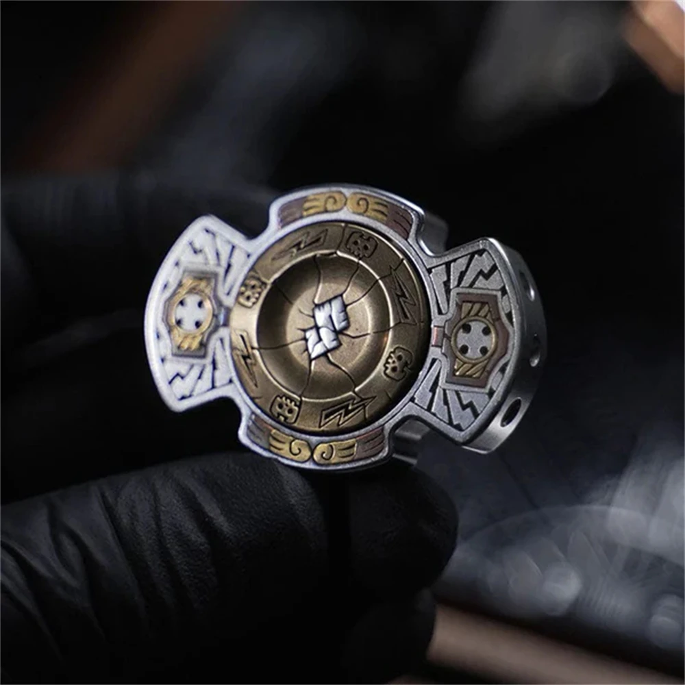 Medalha sss edc fidget slider spinner metal anti estresse brinquedos para adultos crianças tdah alívio da ansiedade foco sensorial brinquedos inquietos