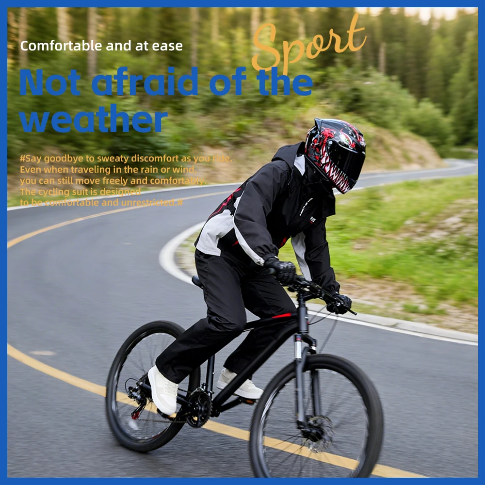 

Дождевик для мотоциклистов, велосипедистов, комплект для езды на мотоцикле и велосипеде, куртка для активного отдыха